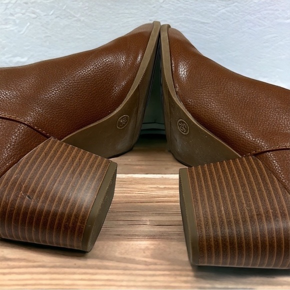 Dolcetta brown vegan leather bootie mules Women’s Sz 9.5 - Picture 12 of 16